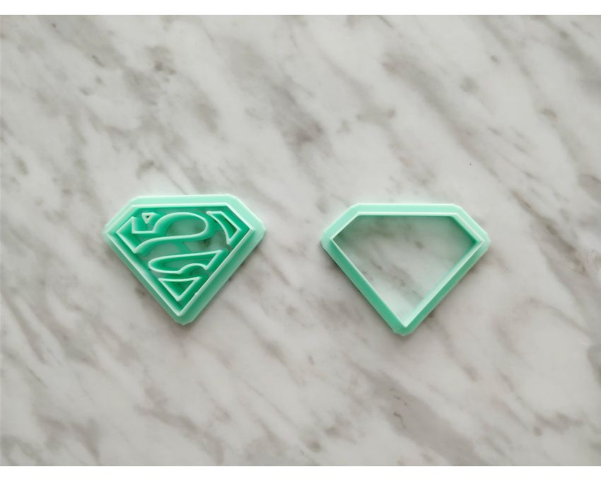 Superman Logo Fondant Cutter Cookie Cutter. Cartoon Cookie Cutter