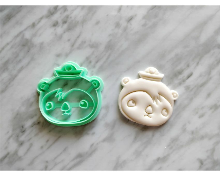 Shellington Sea Otter Cookie Cutter. Cartoon Cookie Cutter