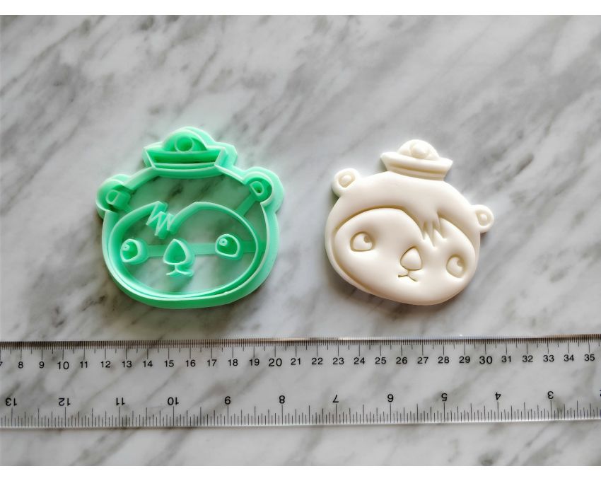 Shellington Sea Otter Cookie Cutter. Cartoon Cookie Cutter