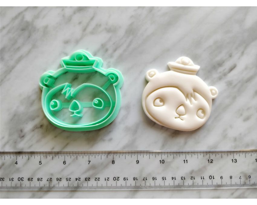 Shellington Sea Otter Cookie Cutter. Cartoon Cookie Cutter