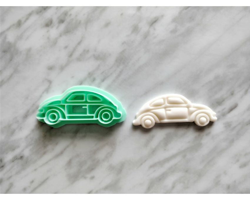 Beetle Sideview Detailed Cookie Cutter. Car Cookie Cutter. 
