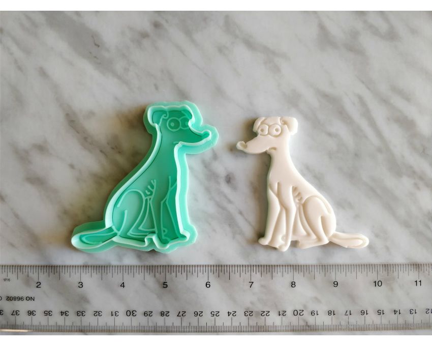 Santa's Little Helper cookie Cutter and Stamp Set. Simpson Family Cookie Cutter. Cartoon Cookie Cutter