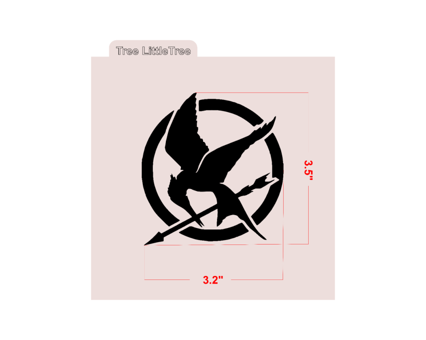 Hunger Games Logo Stencil. Mockingjay Stencil. Hunger Games Stencil. Cookie Stencil. Hunger Games Fans Gifts