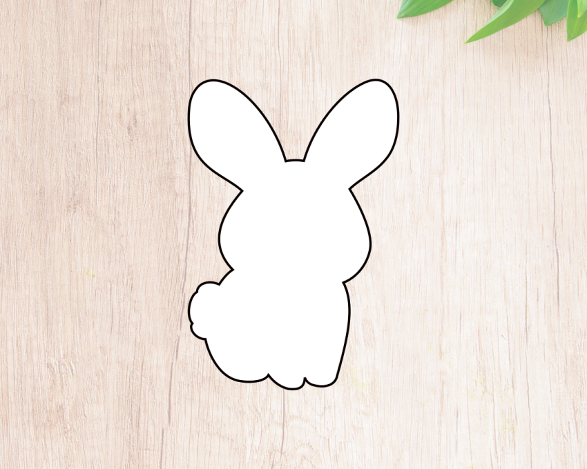 Kawaii Bunny Cookie Cutter. Easter Cookie Cutter.