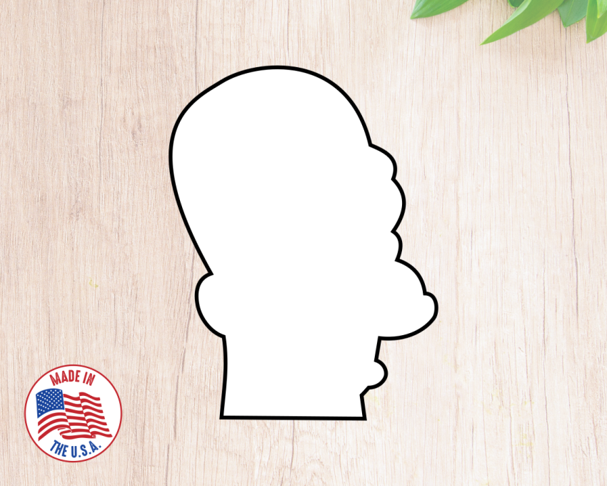 Homer Head Cookie Cutter. Simpson cookie cutter. Homer Cookie Cutter