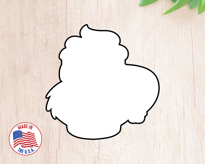 Christmas Grinch Mug Cookie Cutter. Dr. Seuss Style Christmas Cookie Cutter