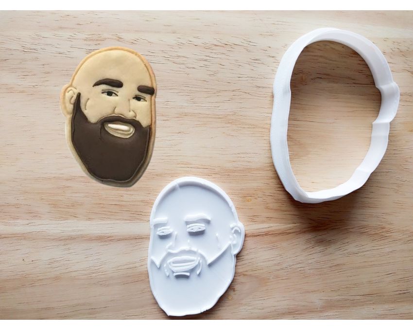 Personalized Portrait Cookie Cutter and Stamp Set