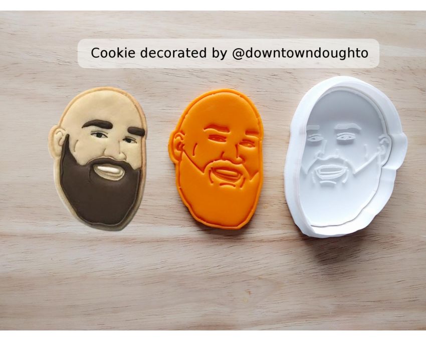 Personalized Portrait Cookie Cutter and Stamp Set