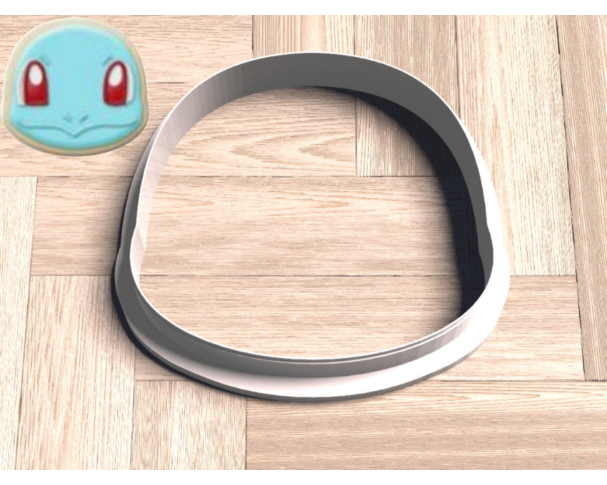 Squirtle Head Cookie Cutter. Pokemon Cookie Cutter