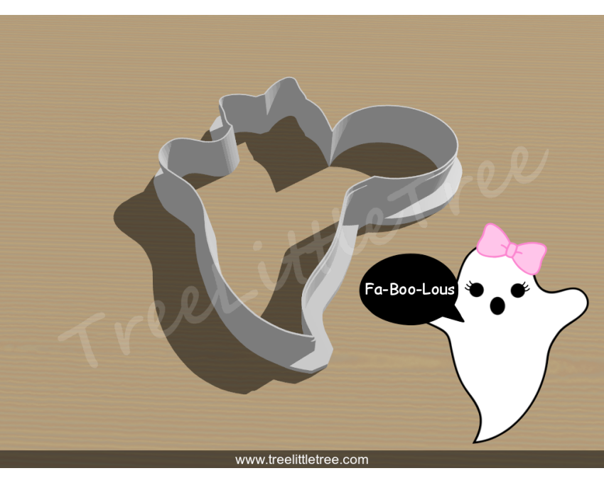 Fab-Boo-Lous Cookie Cutter. Halloween Cookie Cutter. 