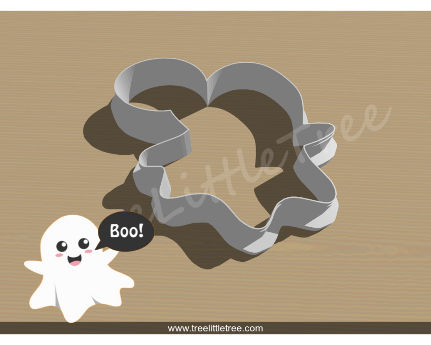 Cute Boo Cookie Cutter. Halloween Cookie Cutter. 