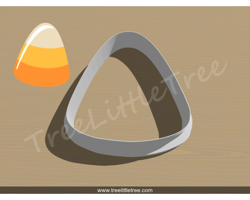 Candy Corn Cookie Cutter. Halloween Cookie Cutter. 
