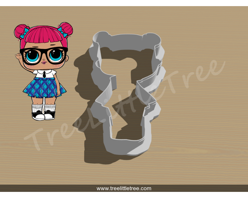 Teacher' Pet Full Body Cookie Cutter. LOL Dolls Cookie Cutter