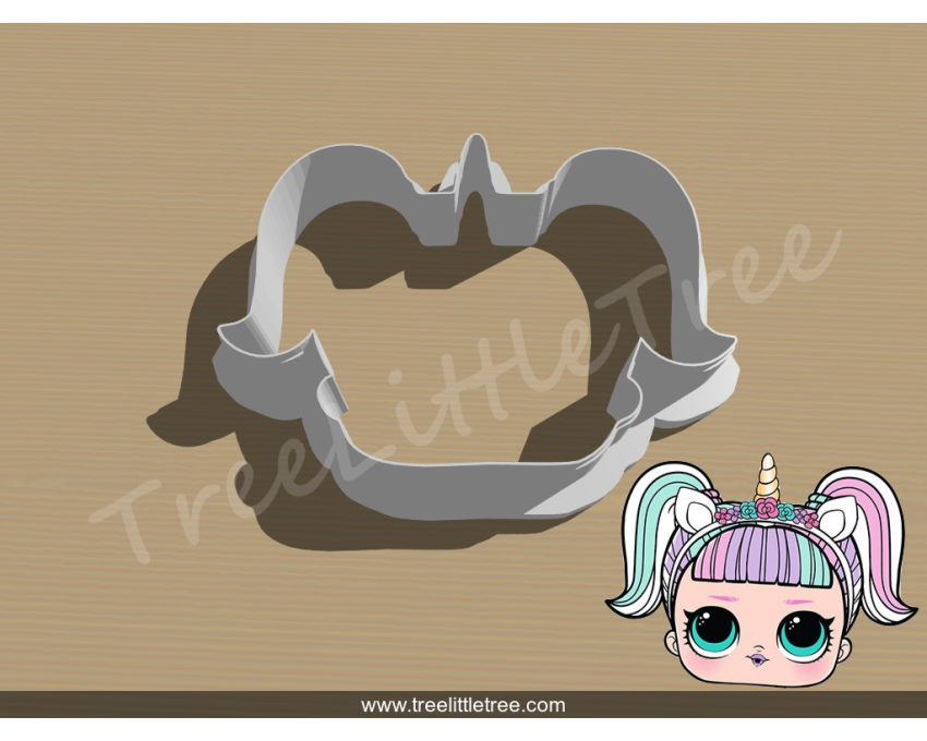 Unicorn Doll Cookie Cutter. LOL Dolls Cookie Cutter. Unicorn Cookie Cutter