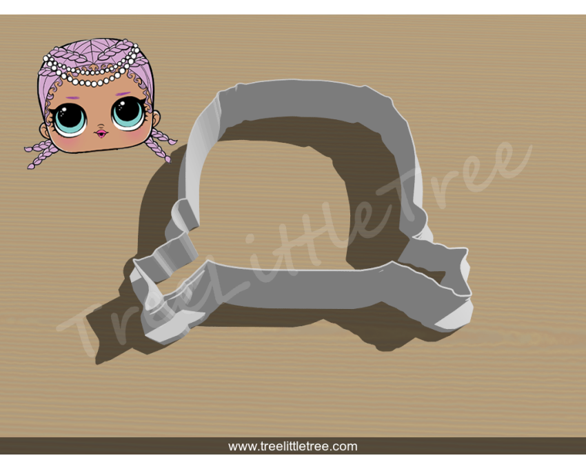 Merbaby Cookie Cutter. LOL Dolls Cookie Cutter