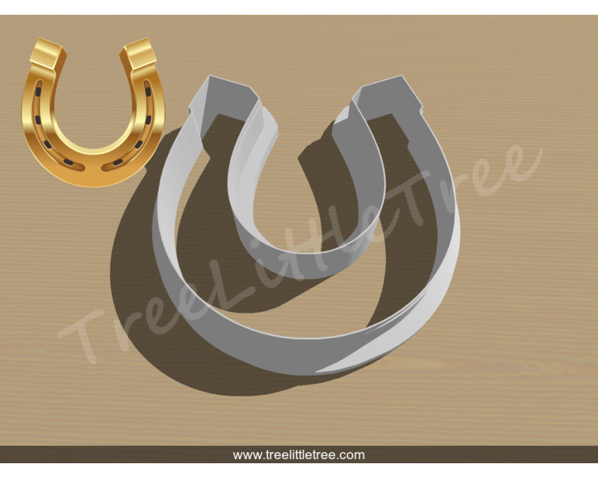 Horseshoe Cookie Cutter.  Cowboy Baby Cookie Cutter