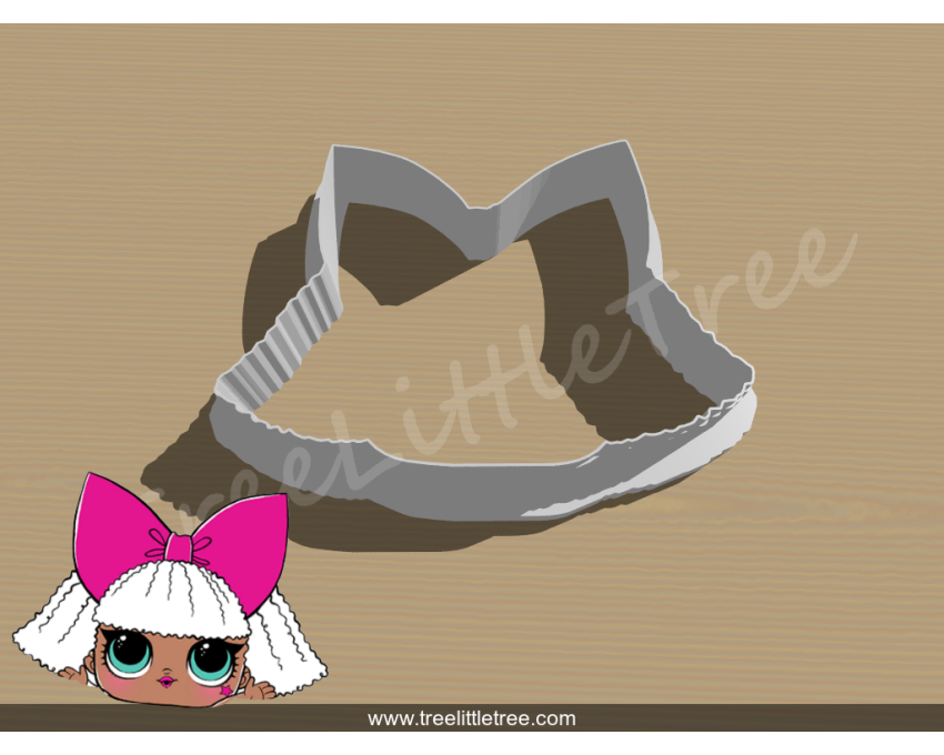Diva Cookie Cutter. LOL Dolls Cookie Cutter