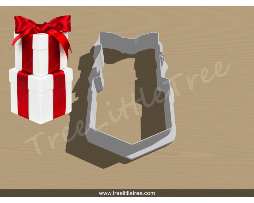 Gift Box Stack Cookie Cutter. Christmas Cookie Cutter. Holiday Cookie Cutter