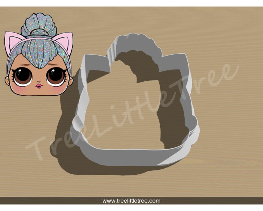 Kitty Queen Cookie Cutter. LOL Dolls Cookie Cutter