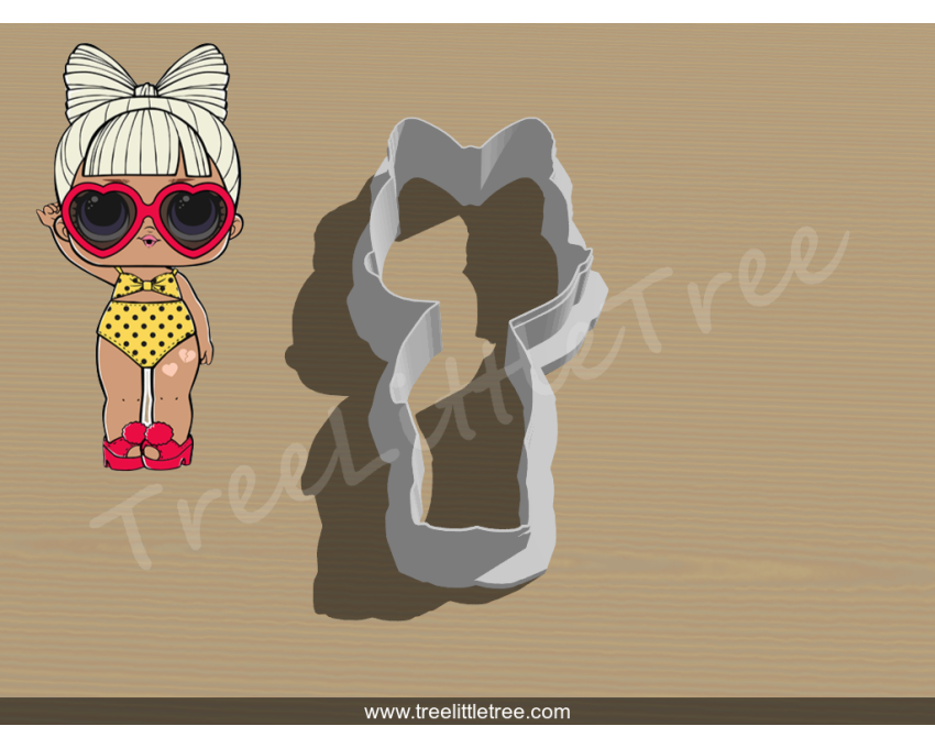 SPF. Q.T. Full Body Cookie Cutter. LOL Dolls Cookie Cutter