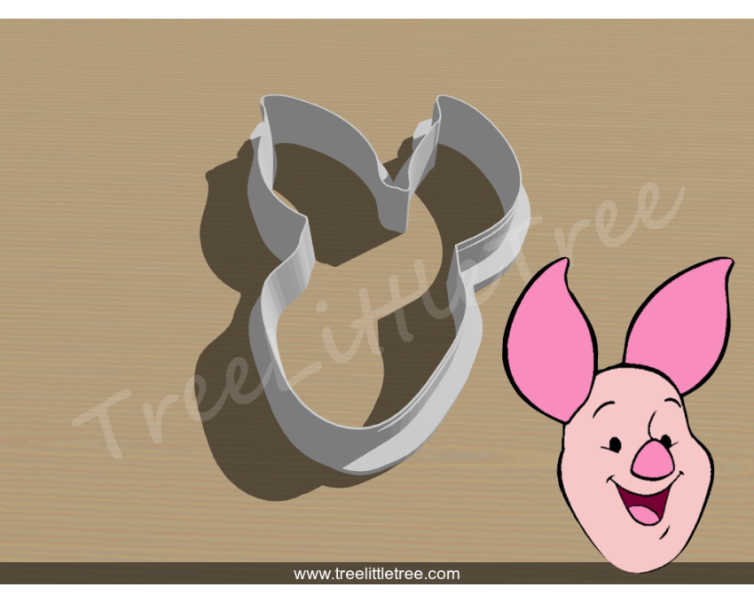 Winnie Pooh Piglet Cookie Cutter. Disney Cookie Cutter. Cartoon Cookie Cutter