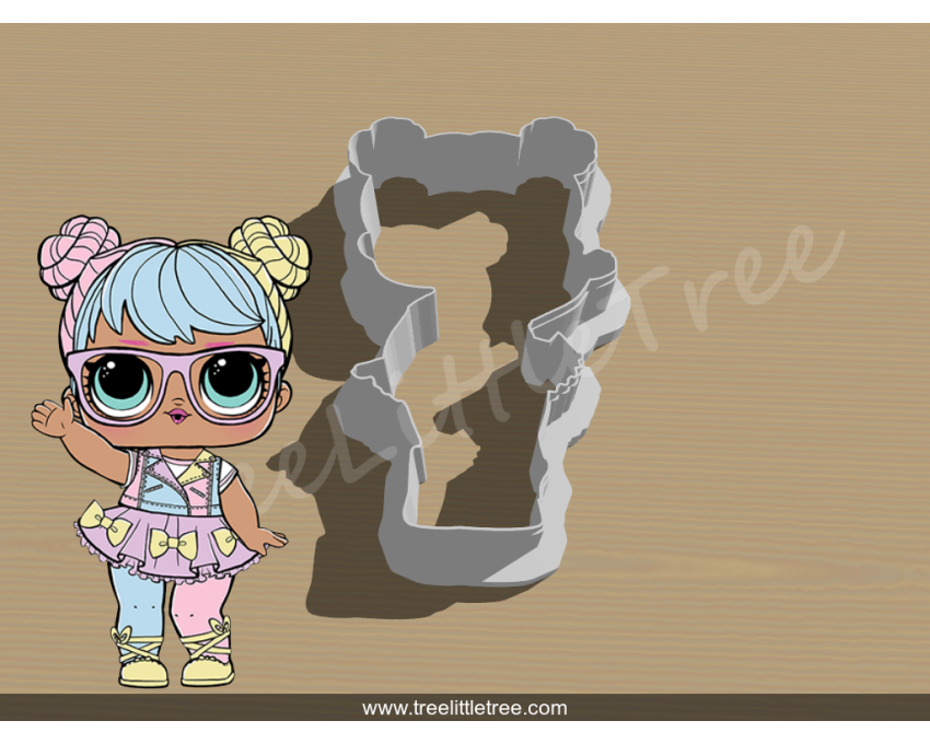 Bon Bon Full Body Cookie Cutter. LOL Dolls Cookie Cutter
