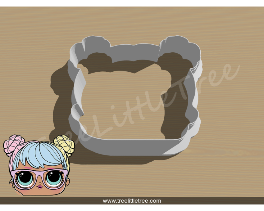 Bon Bon Cookie Cutter. LOL Dolls Cookie Cutter