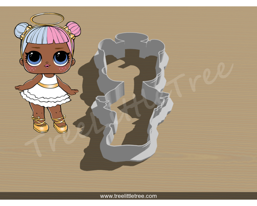 Sugar Full Body Cookie Cutter. LOL Dolls Cookie Cutter