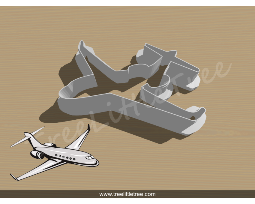 Airplane Style 2 Cookie Cutter. Car Cookie Cutter
