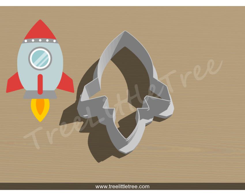 Rocket Cookie Cutter. Car Cookie Cutter