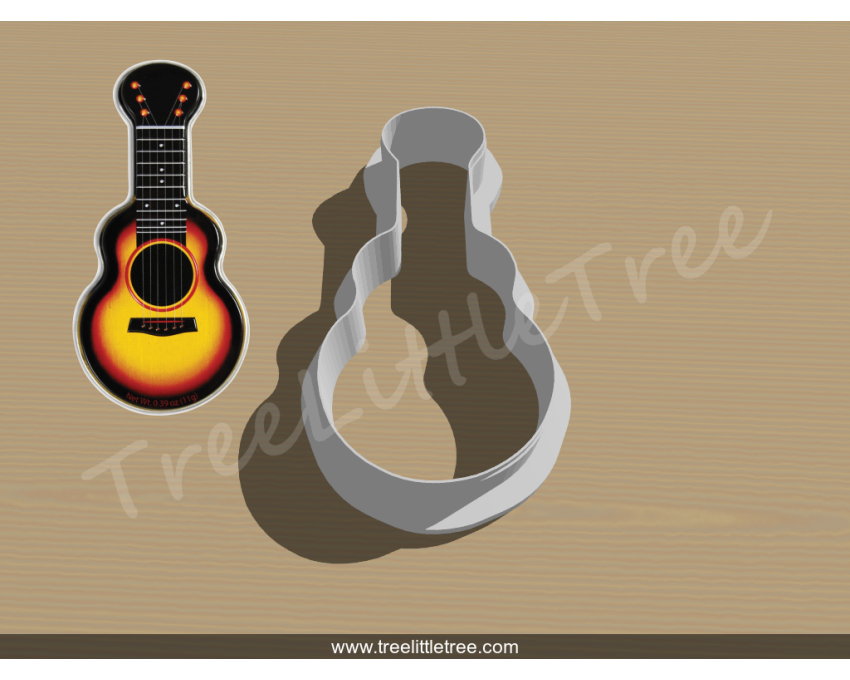 Guitar Cookie Cutter. Musical Instruments cookie cutter