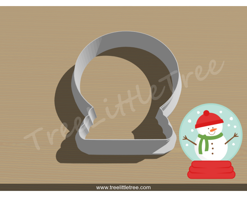 Snow Globe Cookie Cutter. Christmas Cookie Cutter