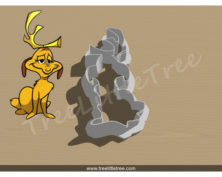Christmas Grinch's Dog Cookie Cutter. Christmas Cookie Cutter. 