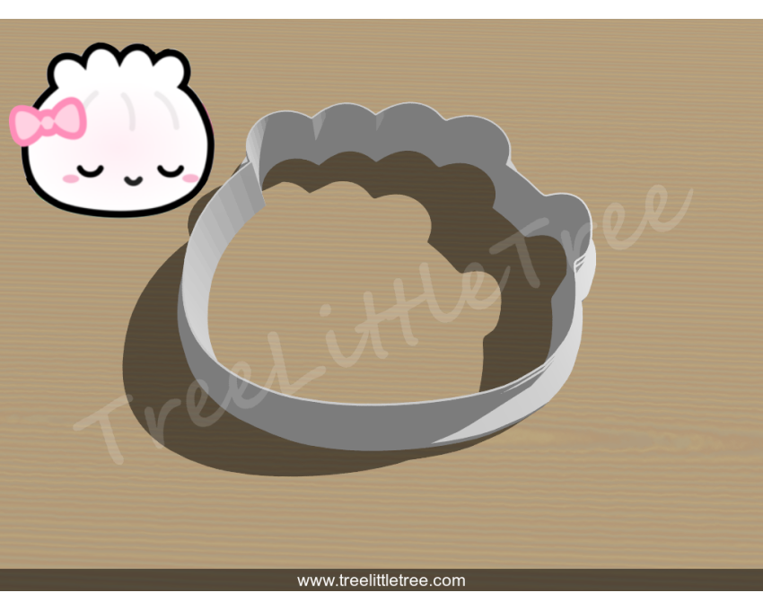Steam Bun Cookie Cutter. Food Cookie Cutter. 