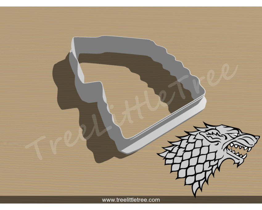 House of Stark Symbol Cookie Cutter. Game of Throne Cookie Cutter. Movie Cookie Cutter