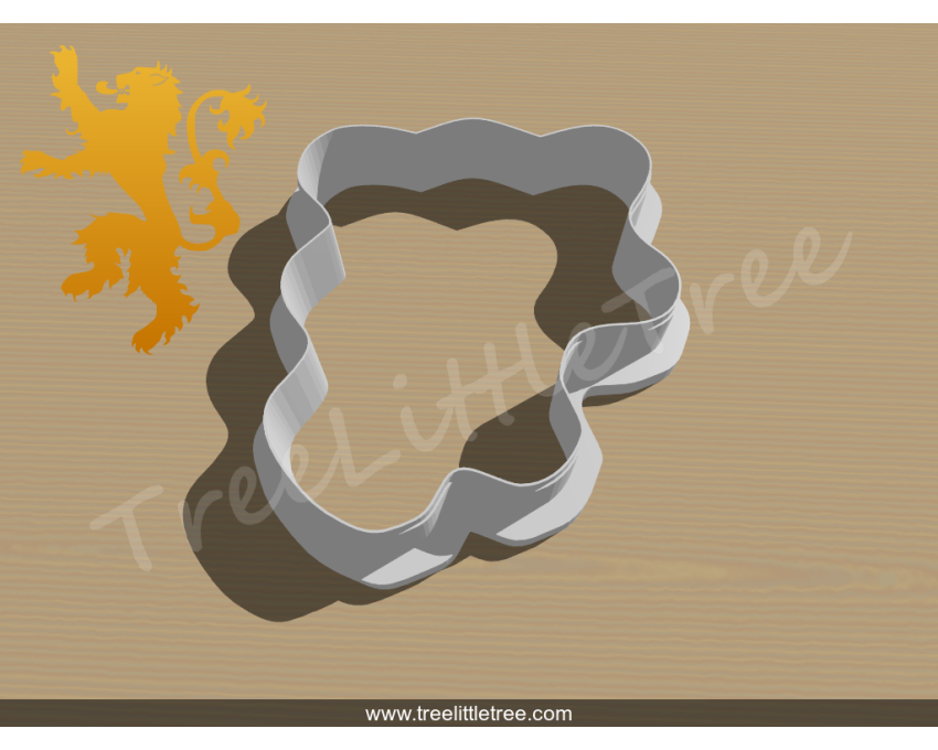 House of Lannister Symbol Cookie Cutter. Game of Throne Cookie Cutter. Movie Cookie Cutter