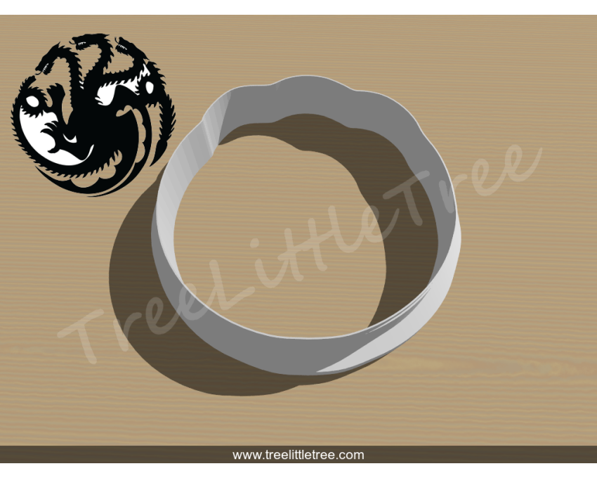 House of Targaryen Symbol Cookie Cutter. Game of Throne Cookie Cutter. Movie Cookie Cutter