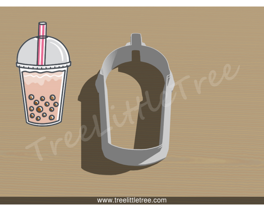 Bubble Tea Style 1 Cookie Cutter. Boba Tea Cookie Cutter. Food Cookie Cutter