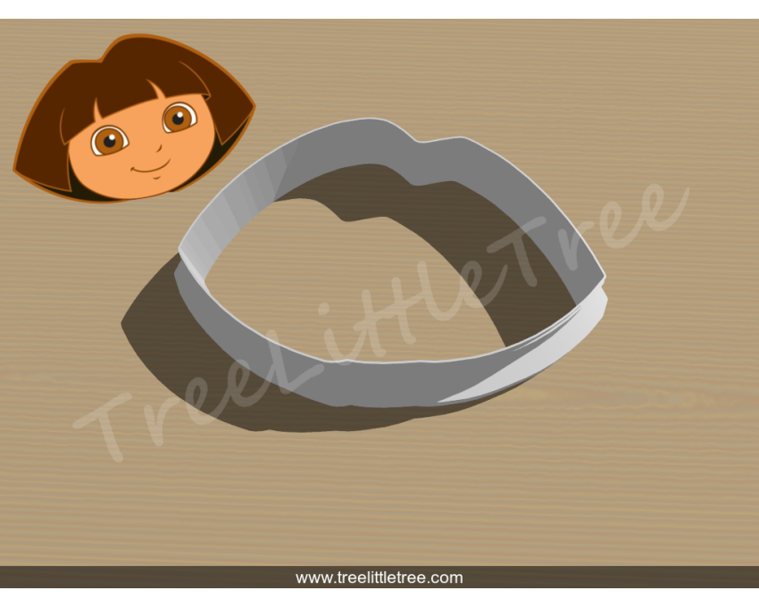 Dora Cookie Cutter. Cartoon Cookie Cutter. Dora the Explorer Cookie Cutter