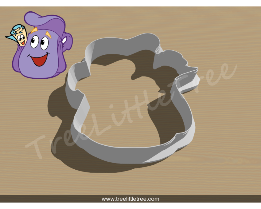 Dora Backpack Cookie Cutter. Cartoon Cookie Cutter. Dora the Explorer Cookie Cutter