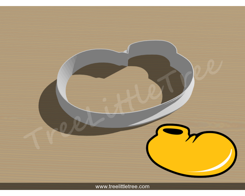 Mickey Mouse Shoe Cookie Cutter. Disney cookie cutter. Cartoon Cookie Cutter