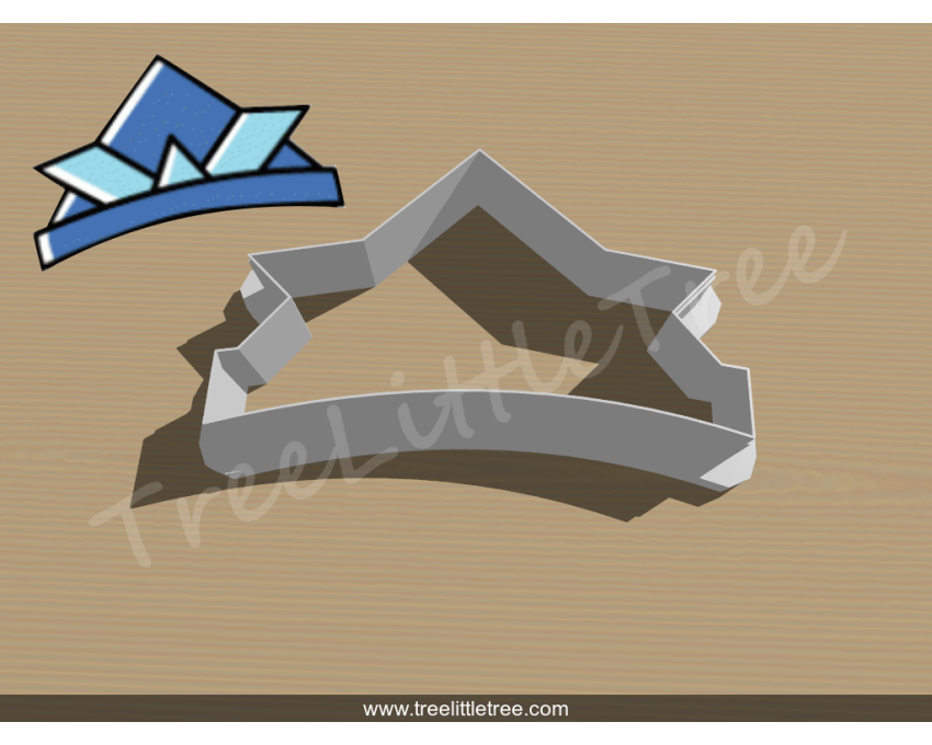 Origami Kabuto Cookie Cutter. Japan Theme Cookie Cutter