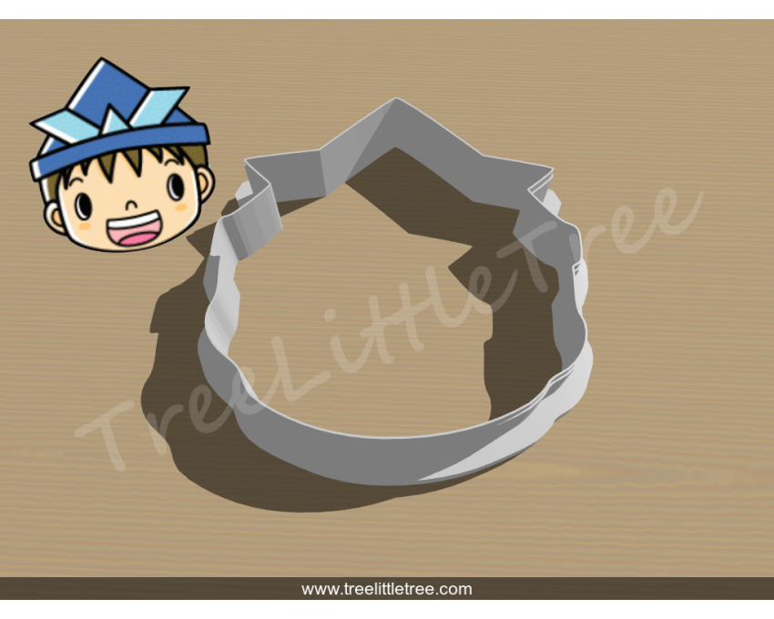 Japanese Boy Doll (Kodomo no Hi) Cookie Cutter. Japan Theme Cookie Cutter