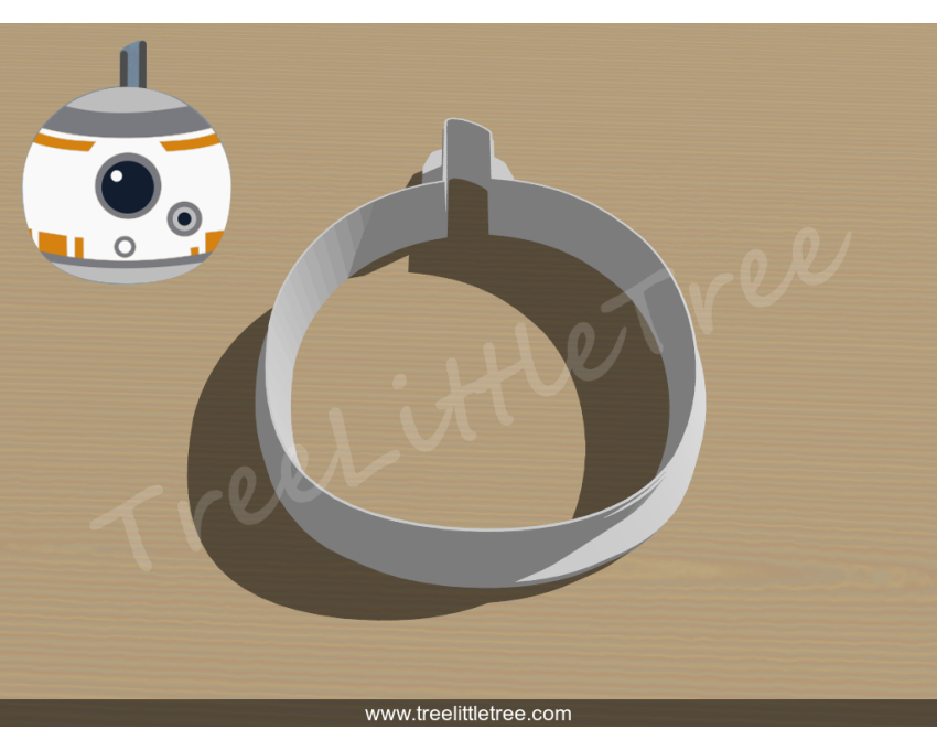 Tsum Tsum BB-8 Cookie Cutter. Star Wars Cookie Cutter