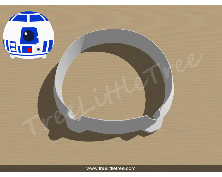 Tsum Tsum R2D2 Cookie Cutter. Star Wars Cookie Cutter