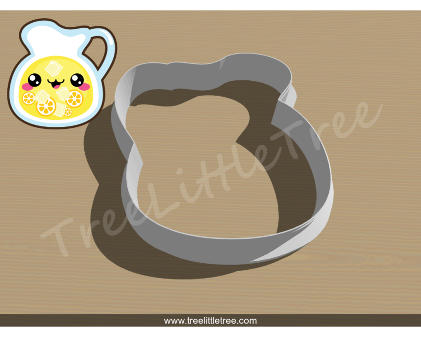 Cute Lemonade Pitcher Cookie Cutter. Summer Season Cookie Cutter. Lemonade Cookie Cutter