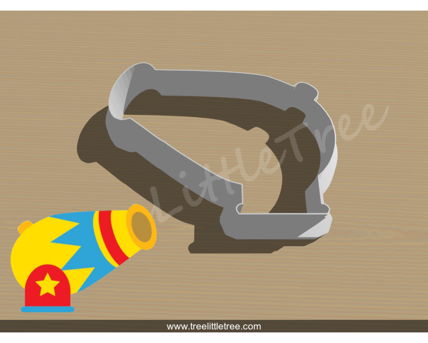 Circus Cannon Cookie Cutter. Baby Shower Cookie Cutter. Circus Baby Cookie Cutter