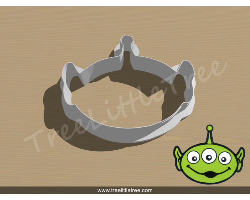 Toy Story Alien Head Cookie Cutter. Disney cookie cutter. Cartoon Cookie Cutter