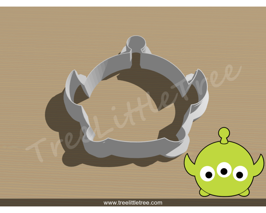 Toy Story Alien Tsum Tsum Cutter. Disney cookie cutter. Cartoon Cookie Cutter