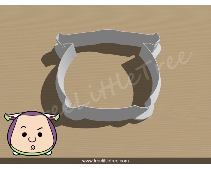 Toy Story Buzz Lightyear Tsum Tsum Cutter. Disney cookie cutter. Cartoon Cookie Cutter